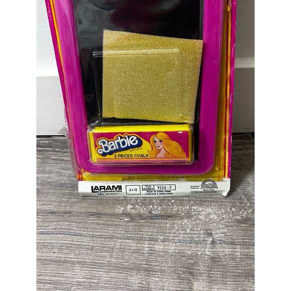 Vintage Barbie Chalkboard Set By Larami Corporation Three Pieces of Chalk - Picture 3 of 4